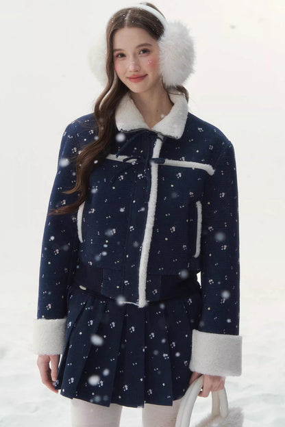 Retro Floral Patchwork Jacket Set-Up