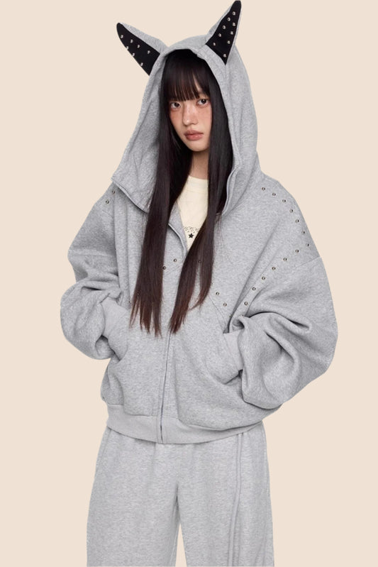 Rivet Hoodie Jacket