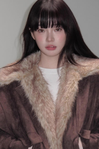 Plush Suede Bud Coat