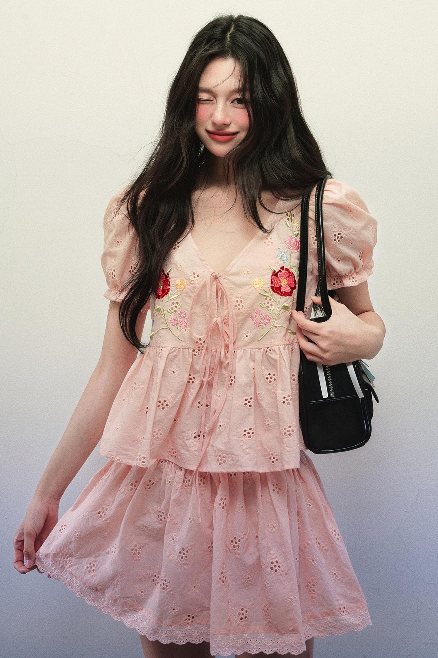 Lace Summer Top Skirt Set-Up