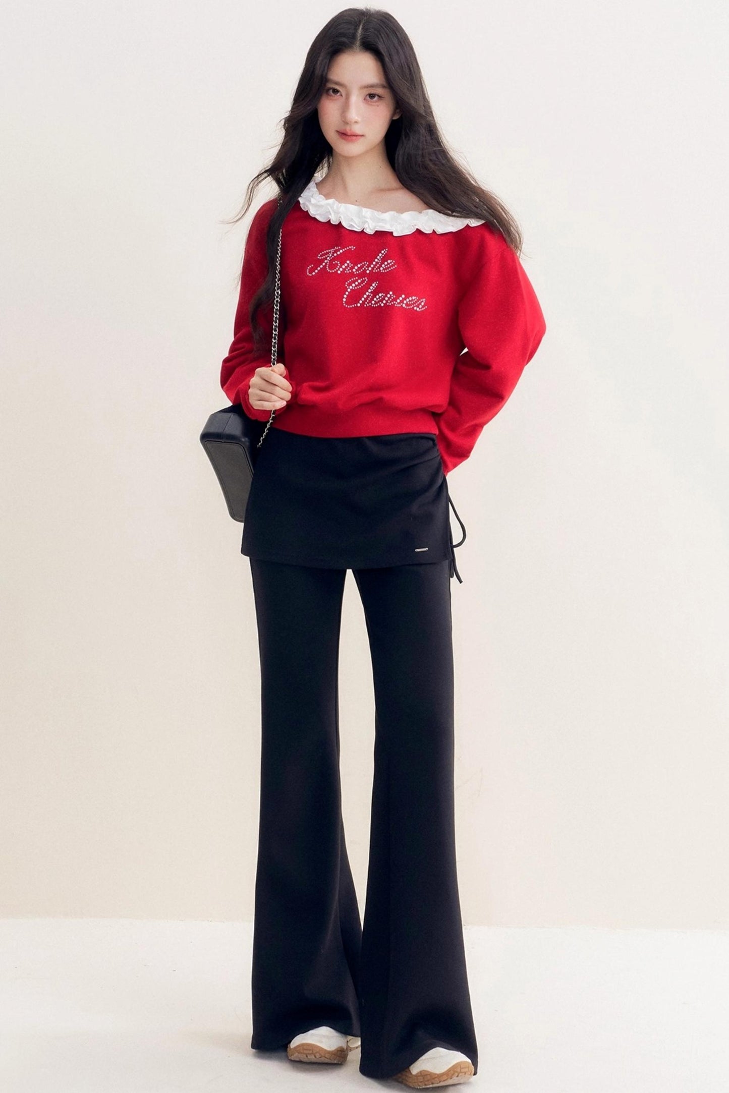 French Heavy Lace Sweatshirt