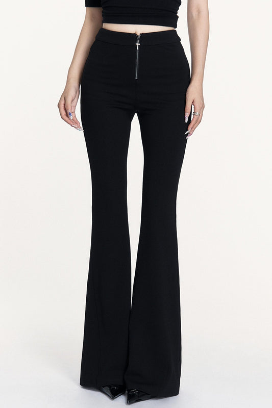 Black Spice Girl Flared Pants