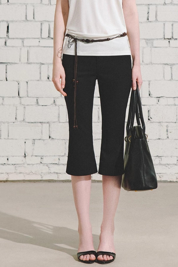Retro Low-Waist Flare Pants