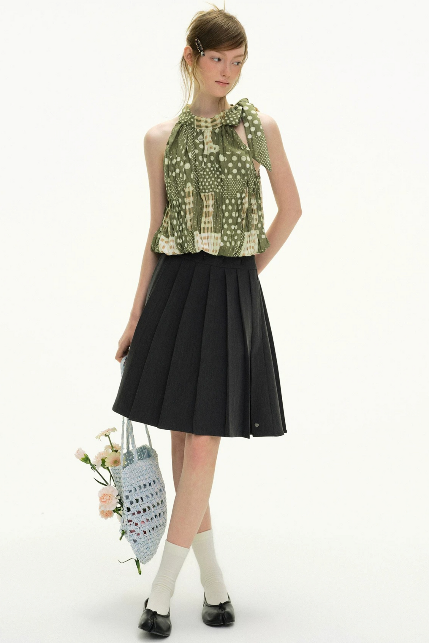 Holiday Reverie Pleated Dress