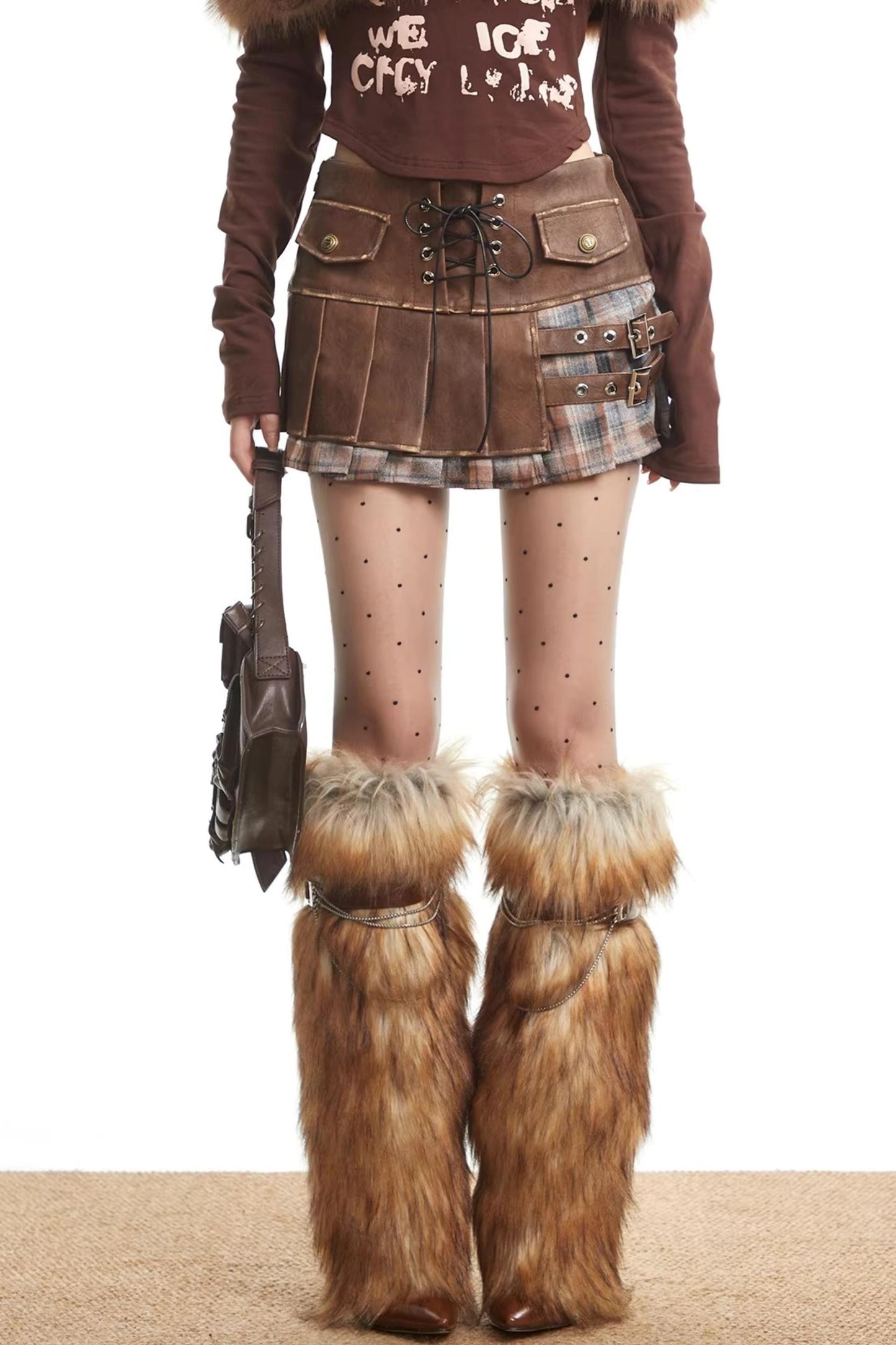 Spicy Autumn Pleated Skirt