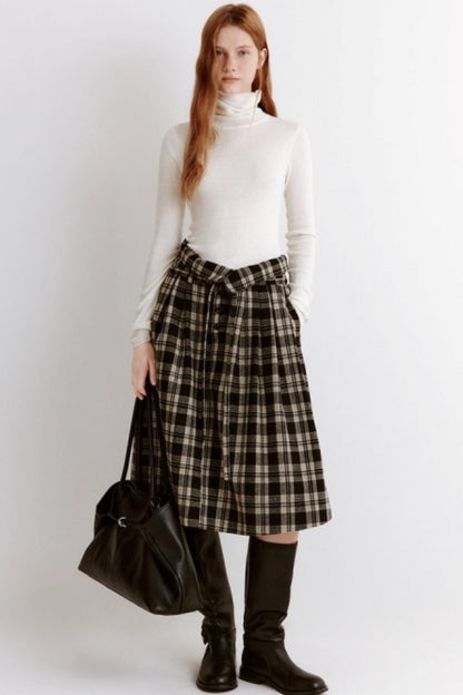 High Neck Slim Knitted Sweater