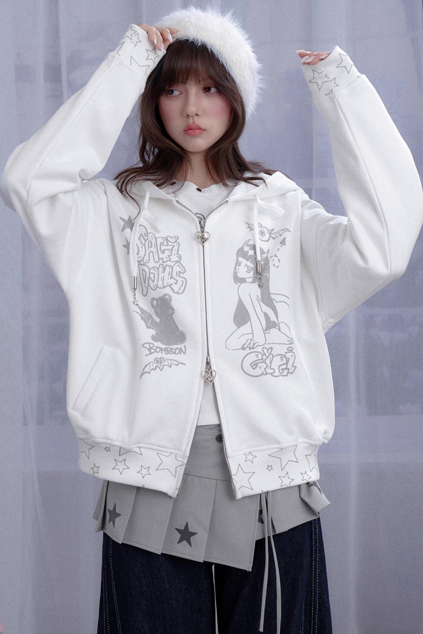 Dream Core Lace-Up Skirt