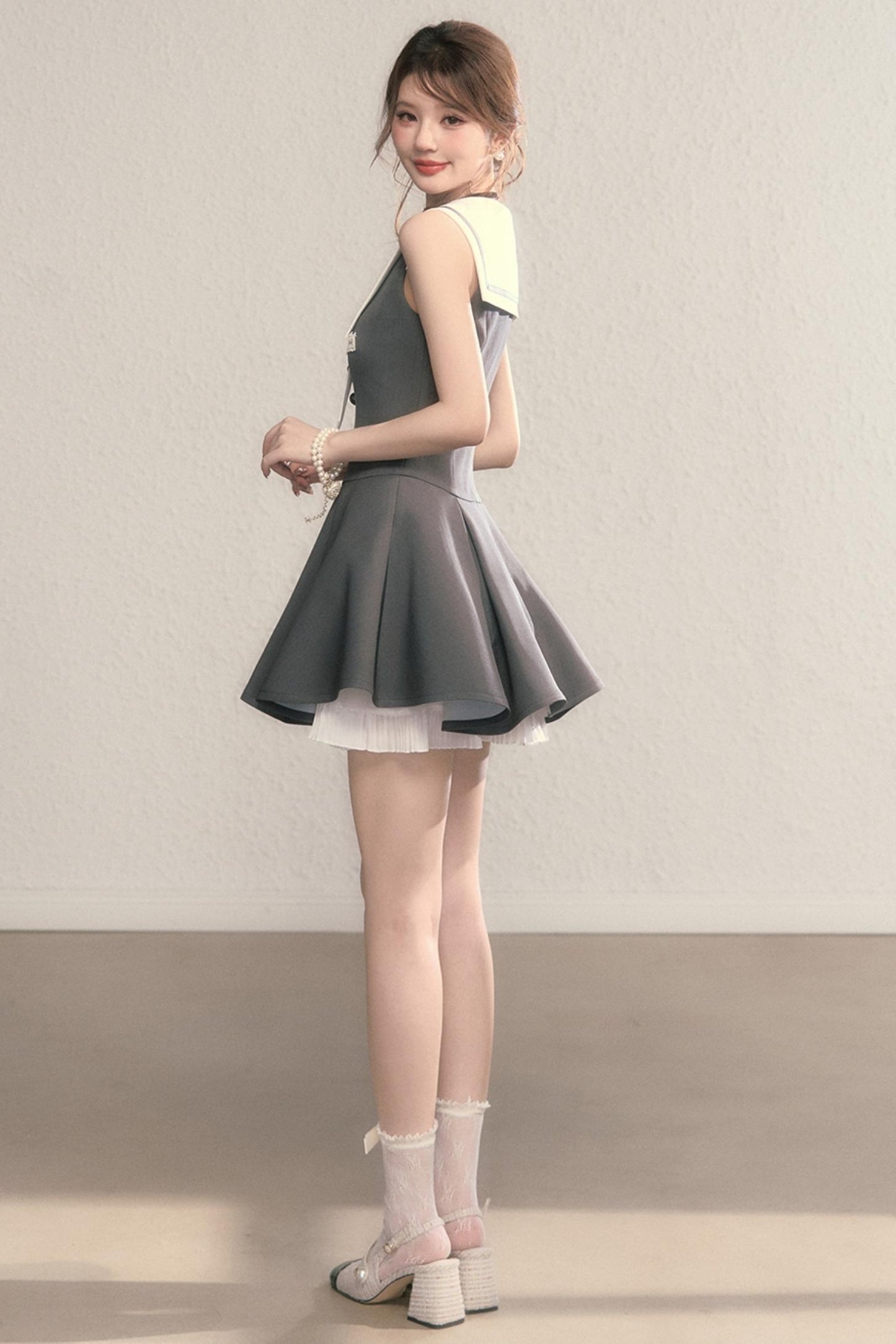 Gray Daughter Navy A-Line Dress