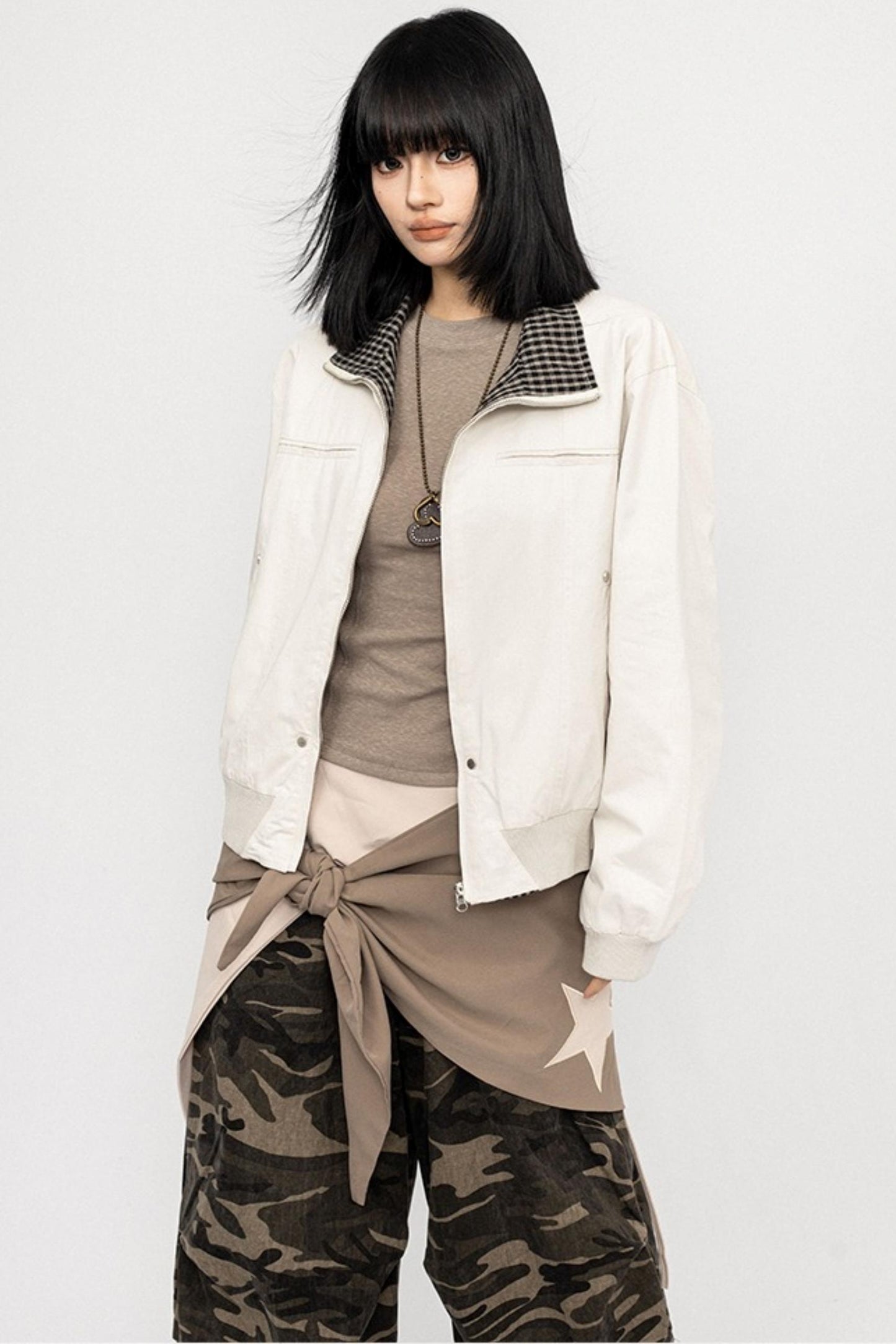 Vintage Patchwork Lapel Jacket