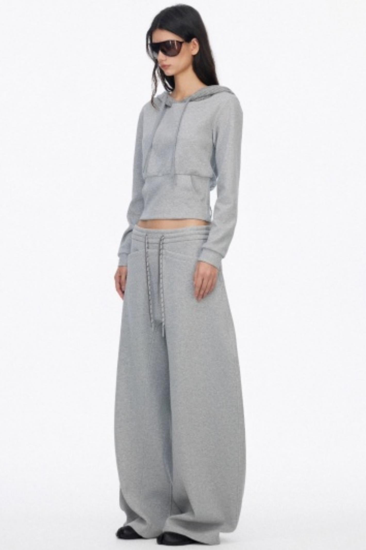 Layer Hooded Slim Sweatshirt