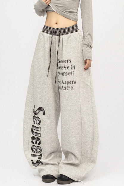 Retro Spice Girl Wide-Leg Pants