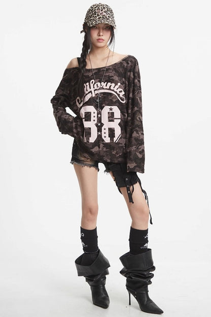 Spice Girl Camouflage Top