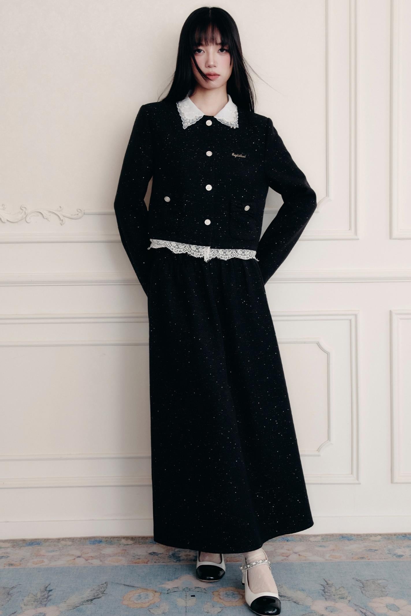 Baroque Small Fragrance Suit Top & Skirt Set-Up