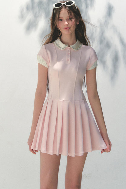Pleated College Dress