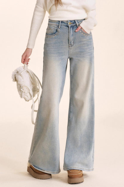 Romantic French Flared Jeans