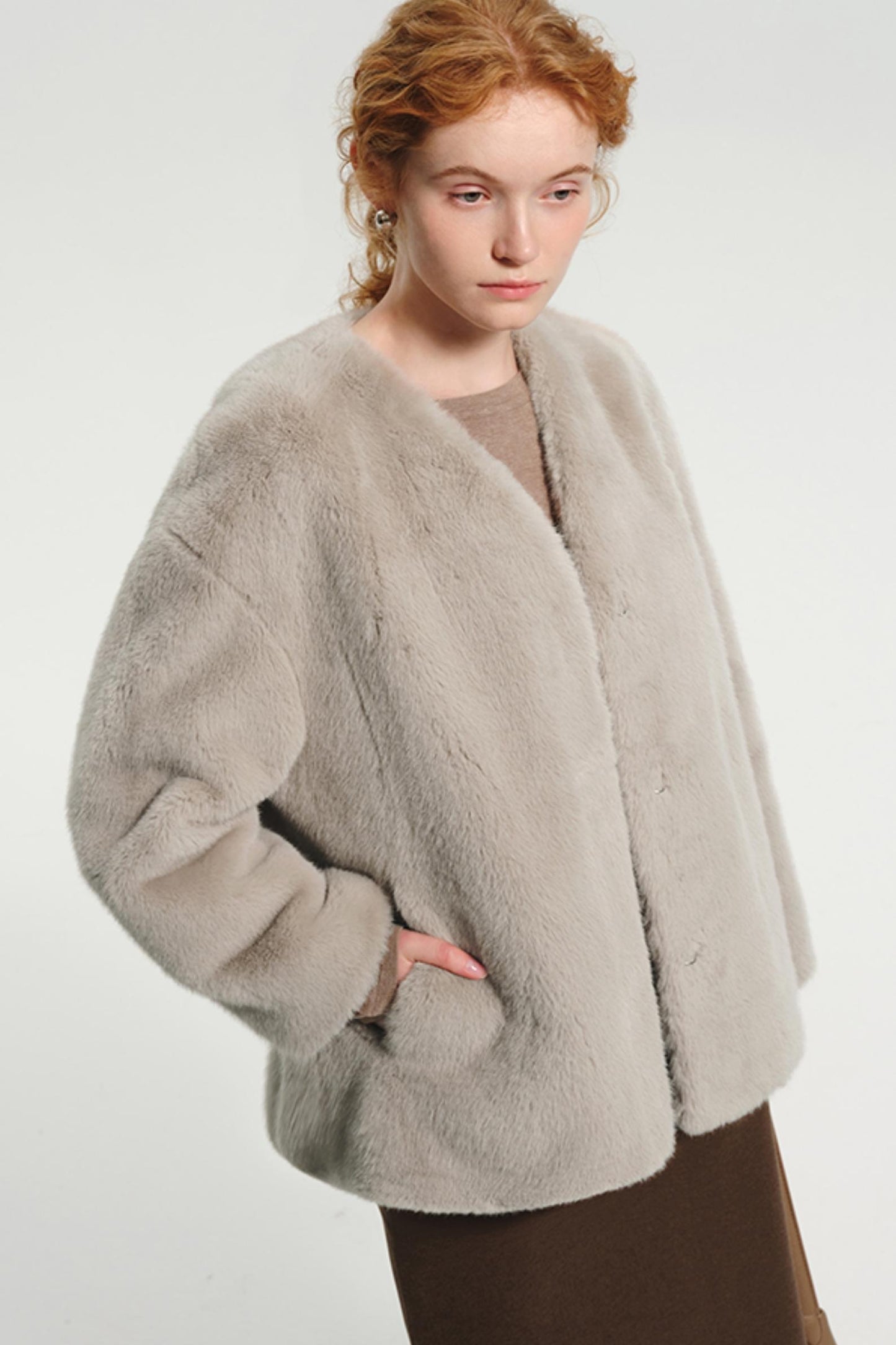 Premium Imitation Mink Fur Thermal Coat