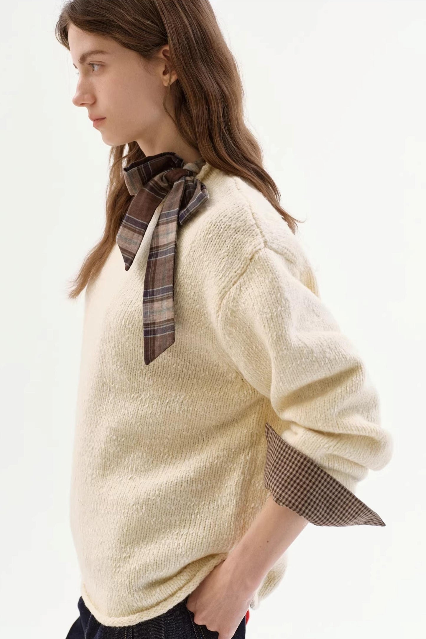 Textured Snowflake Sweater