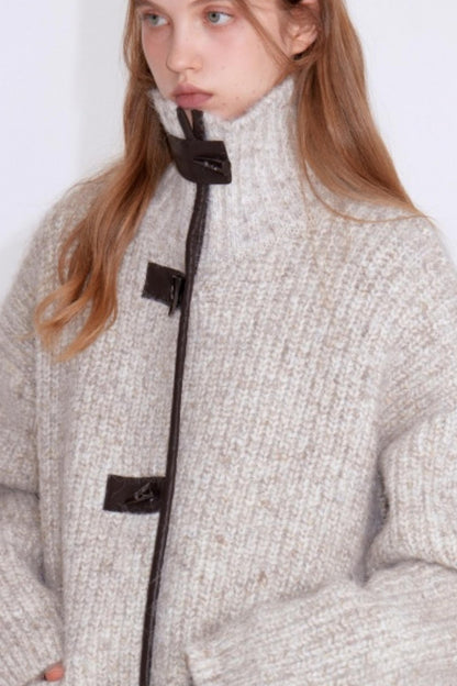 Variegated Wool Knit Jacket