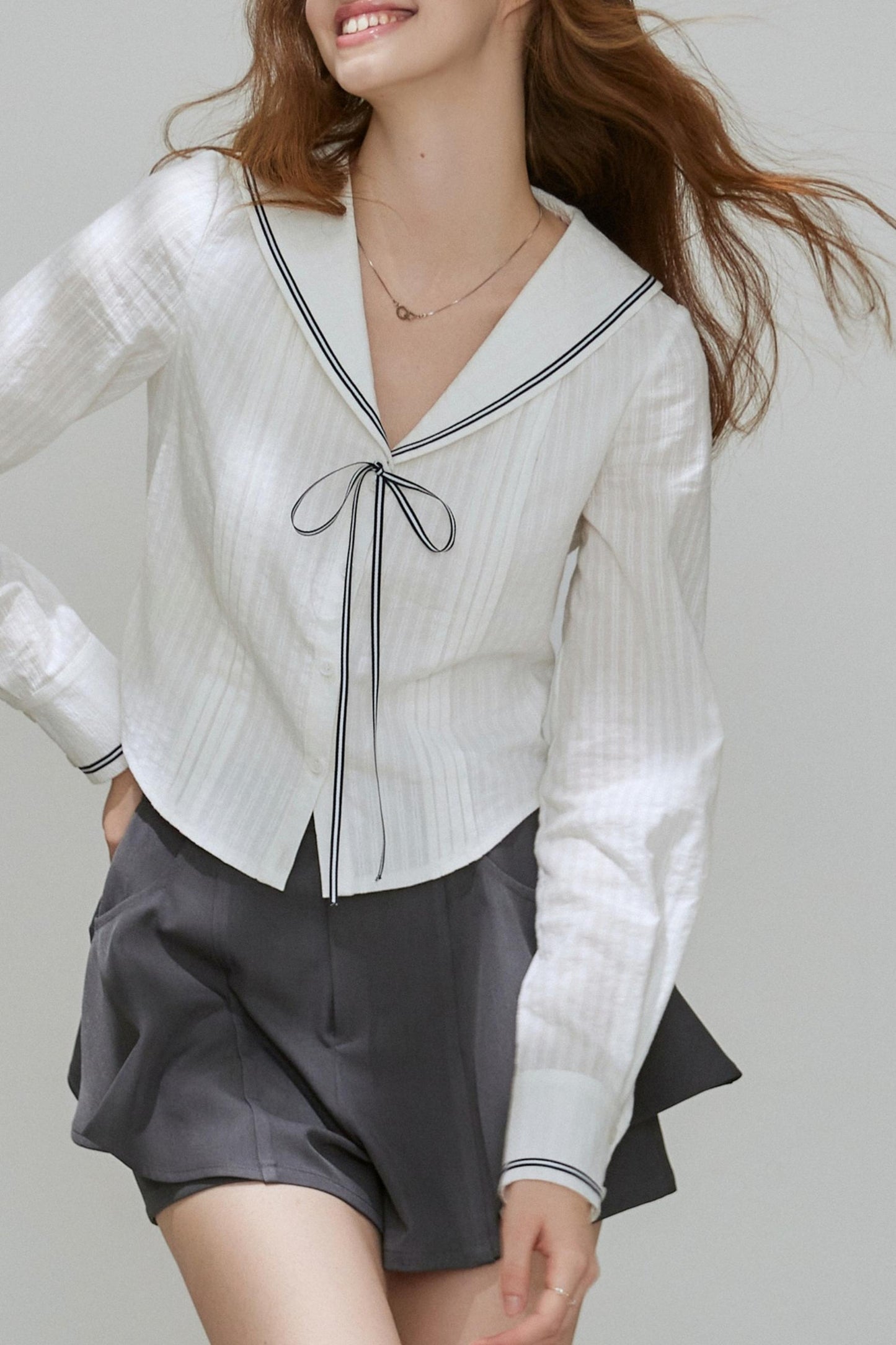 Basic Thin Maritime Casual Shirt