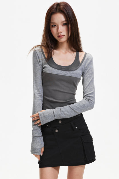 Patchwork Lyocell Camisole