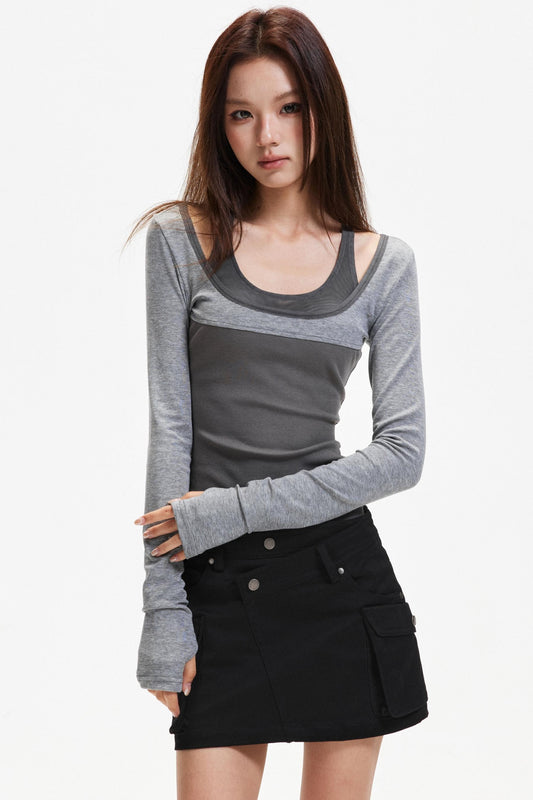 Patchwork Lyocell Camisole