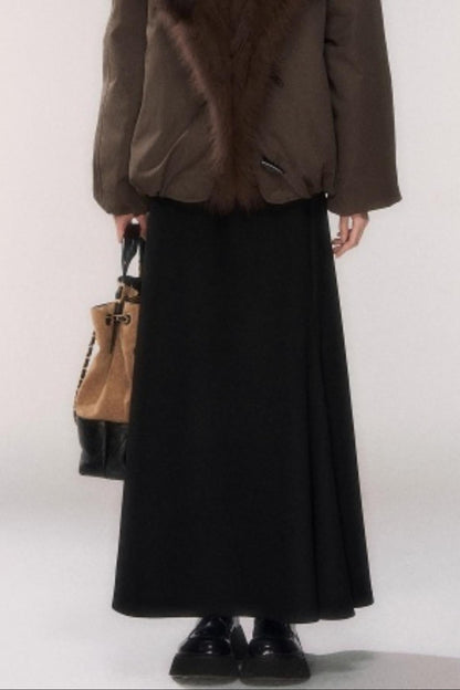Winter Wool A-Line Skirt