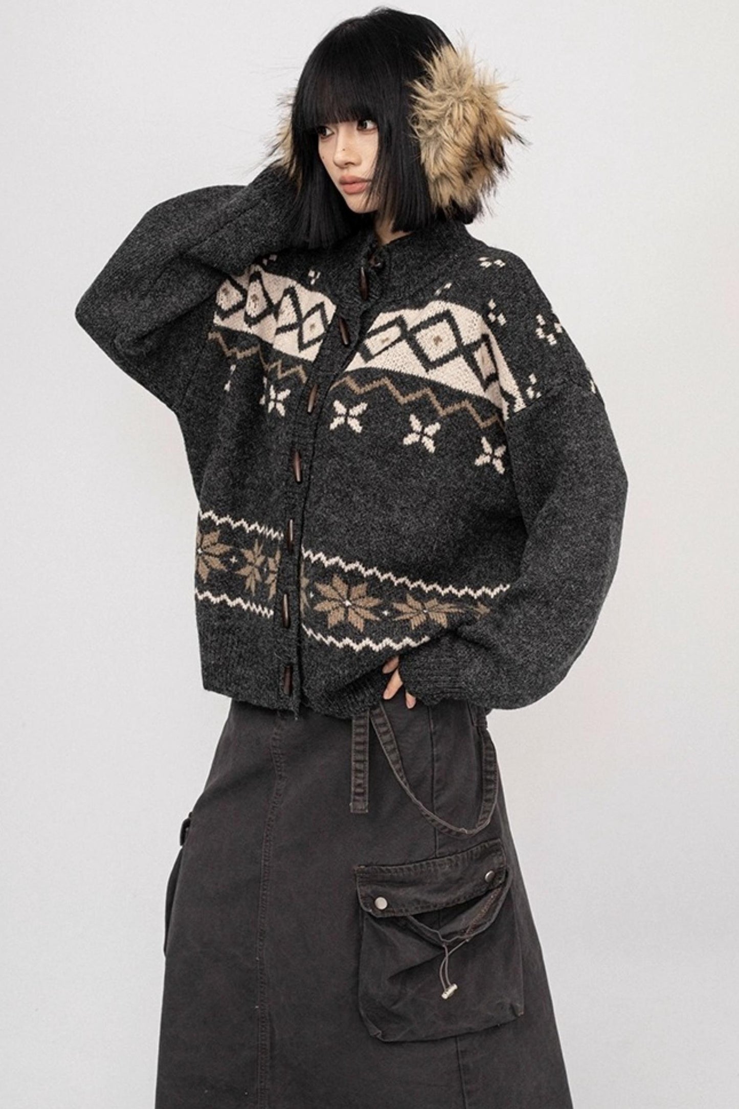 Fair Island Button Sweater