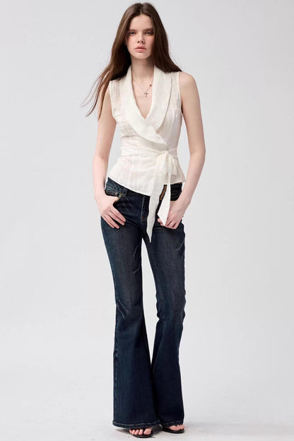 Elegant Line White Top