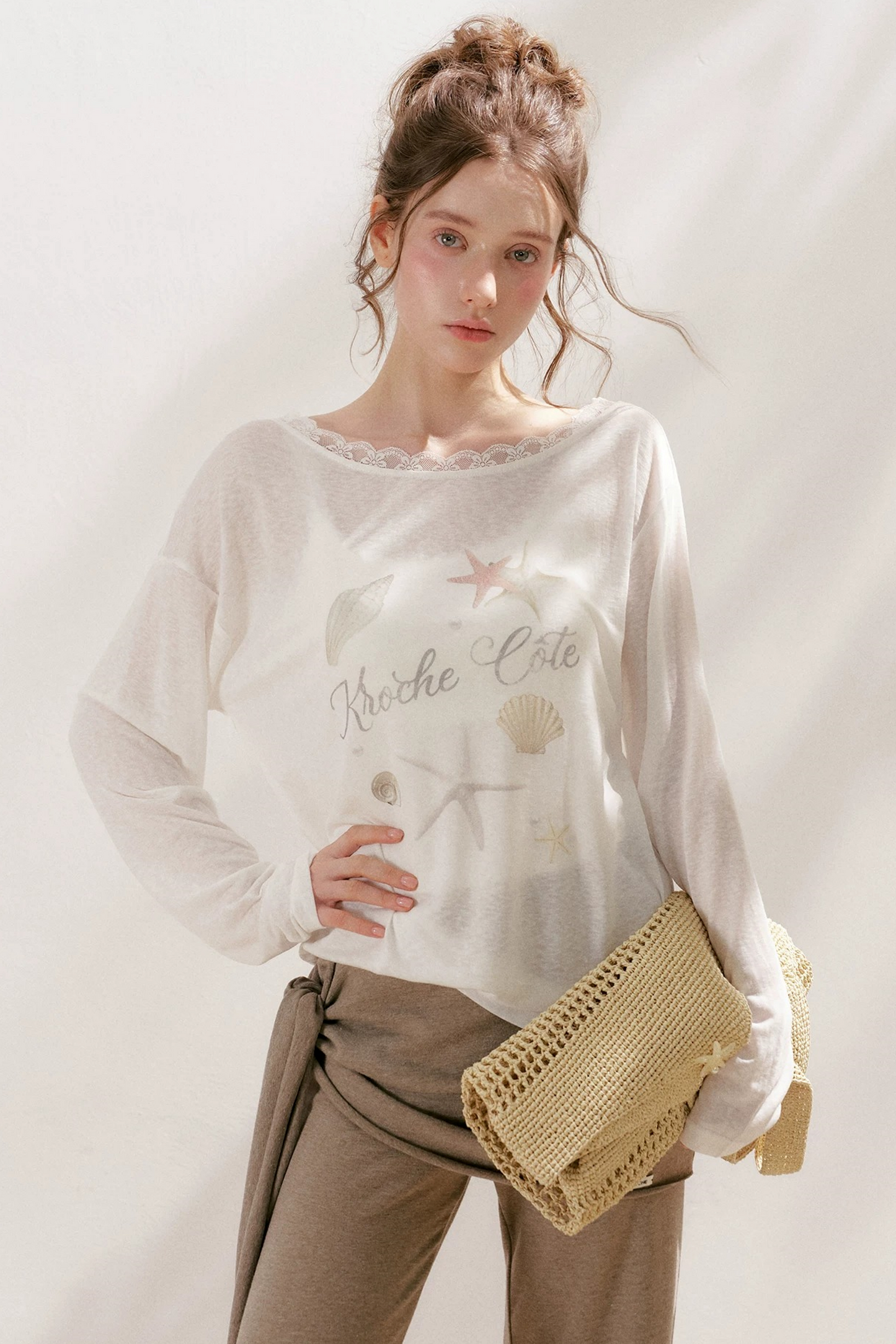 Lyocell Starfish Lace Blouse