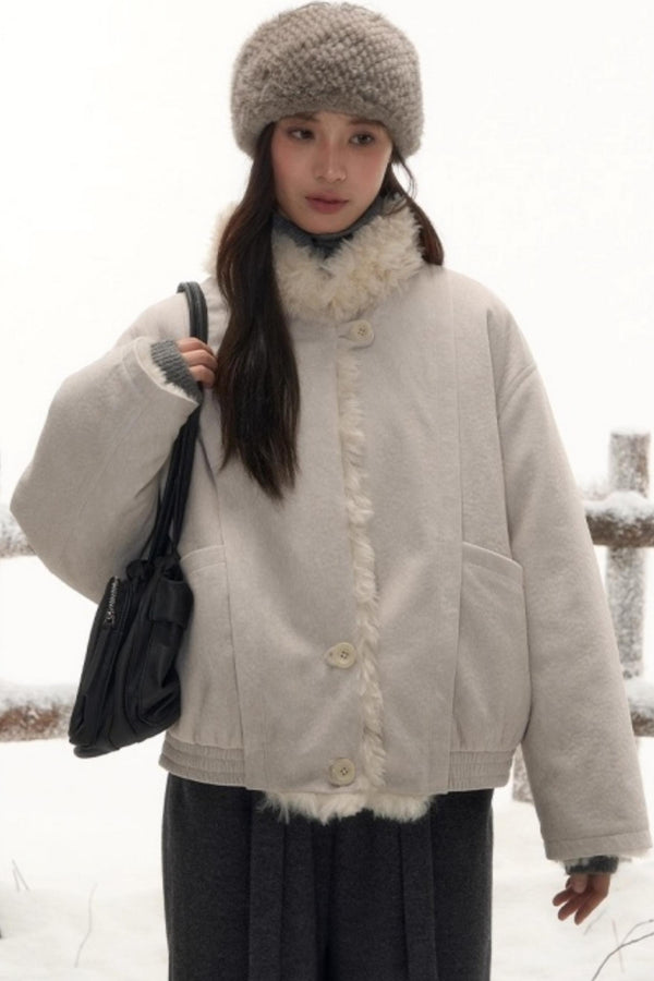 Reversible Lamb Wool Coat