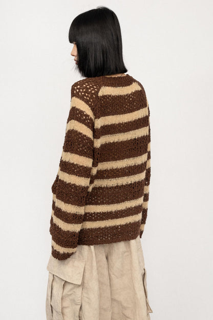 American Striped Knit Top