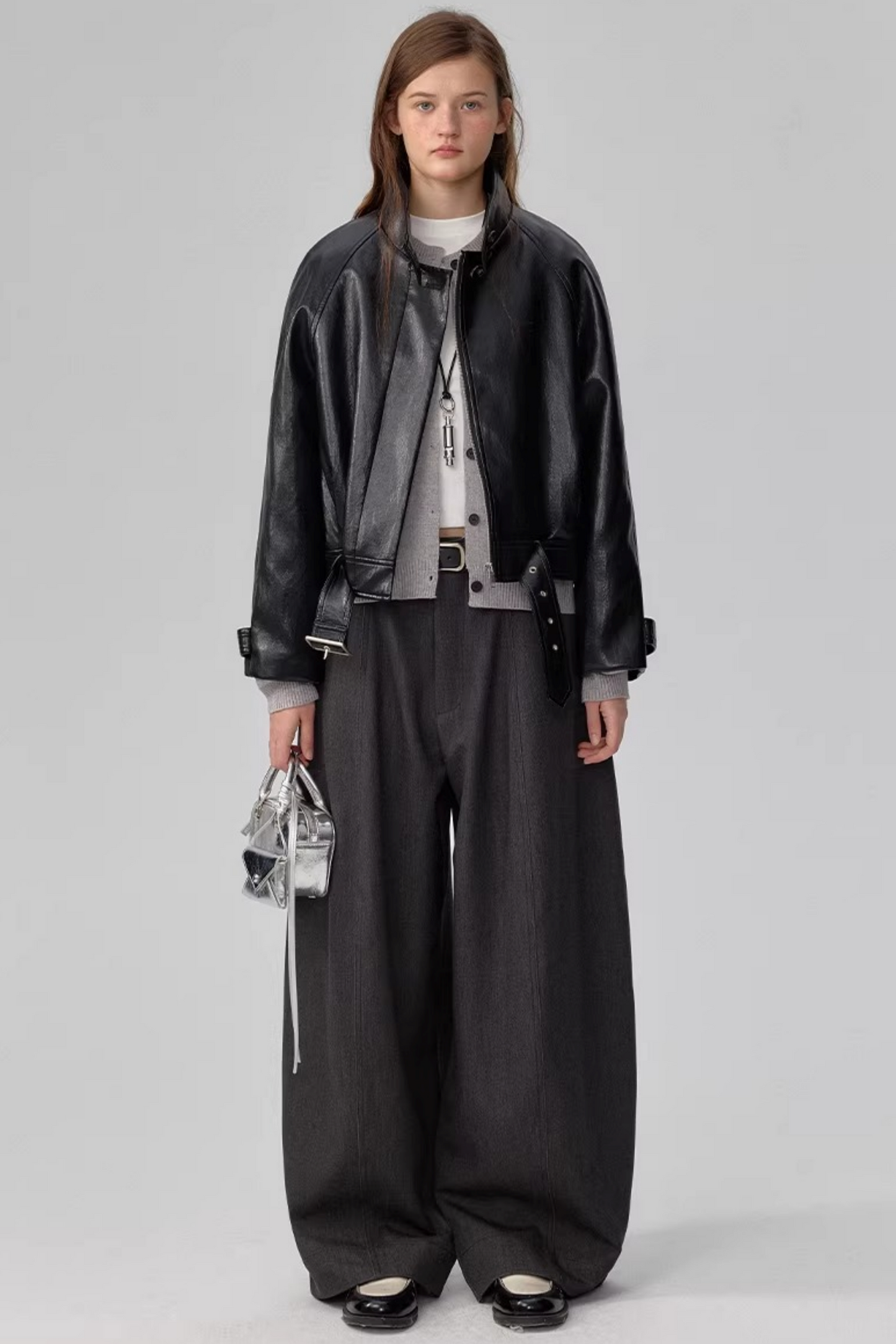 Heavy-Duty Black Leather Jacket