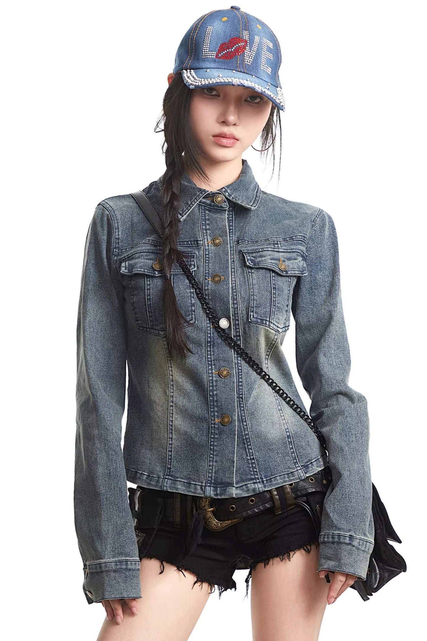 Retro Casual Short Denim Jacket Top