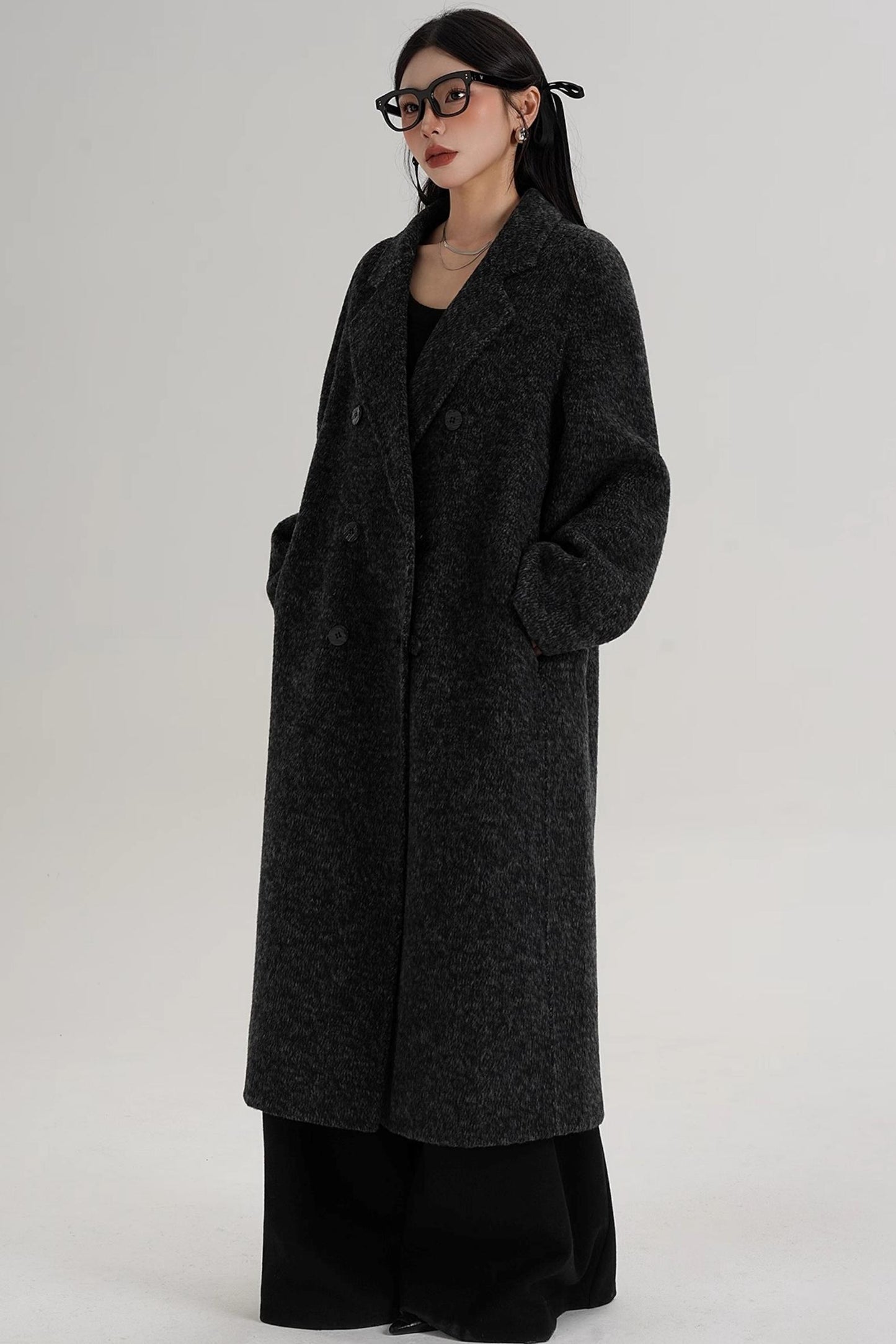 Textured Wool Suit Coat