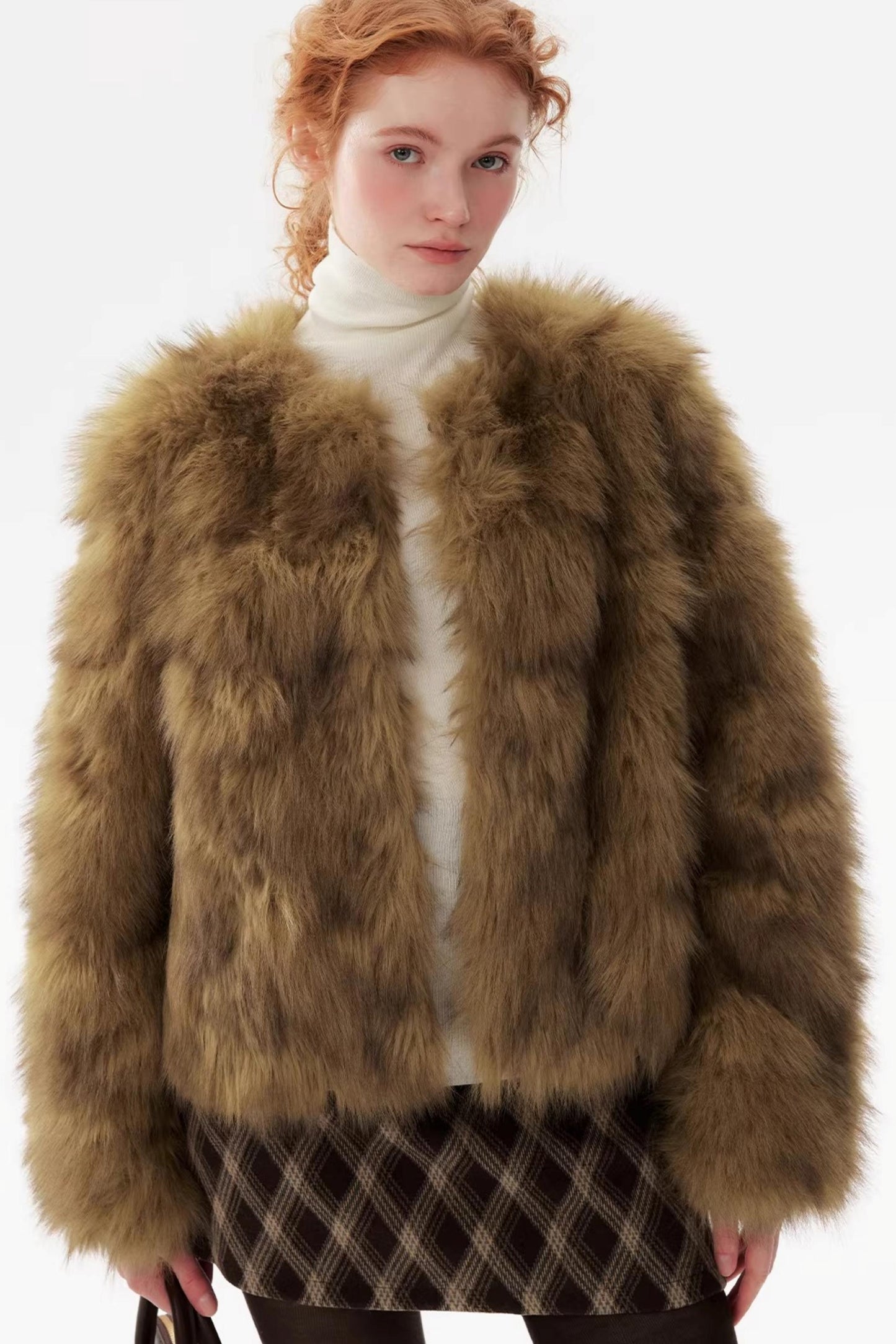 Pine-Soft Velvet Fur Coat