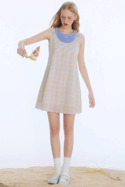 Tangerine Playful Clash Dress