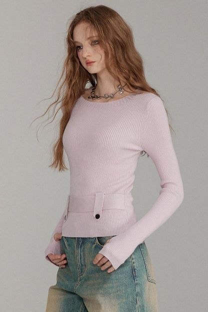 Base Layer Wool Knit Top