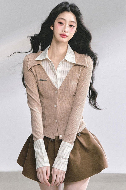 Autumn Striped Polo Shirt