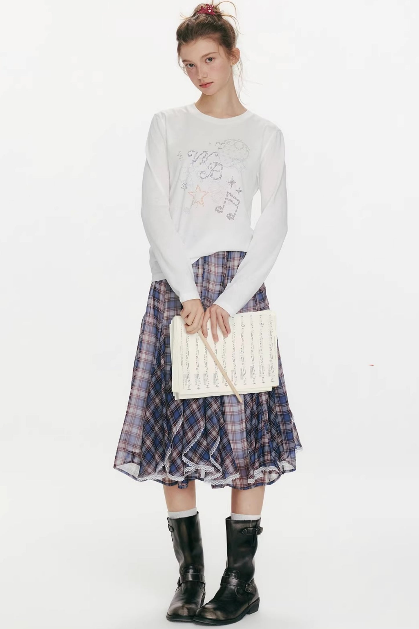 Berry Waltz Printed Thin T-Shirt