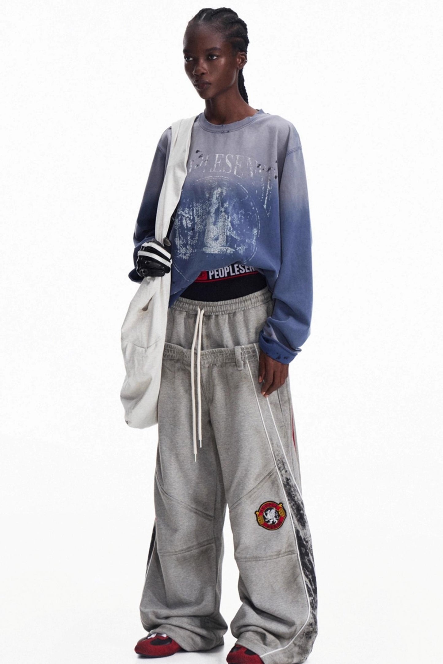 Vintage Gradient Pullover Sweatshirt