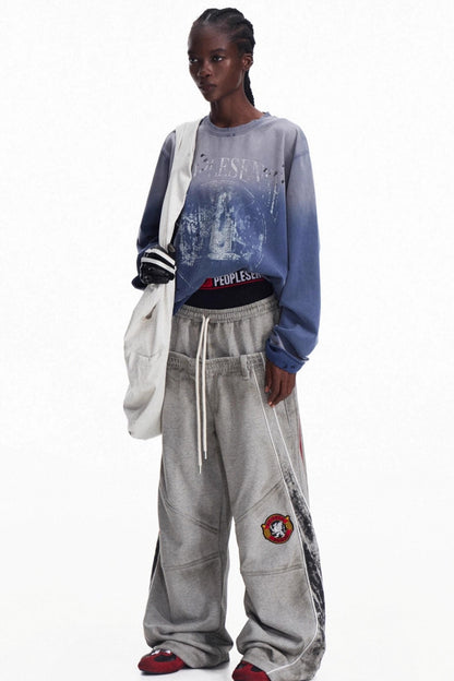 Vintage Gradient Pullover Sweatshirt