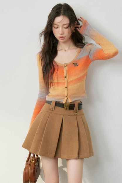 Sunset Gradient Knit Cardigan