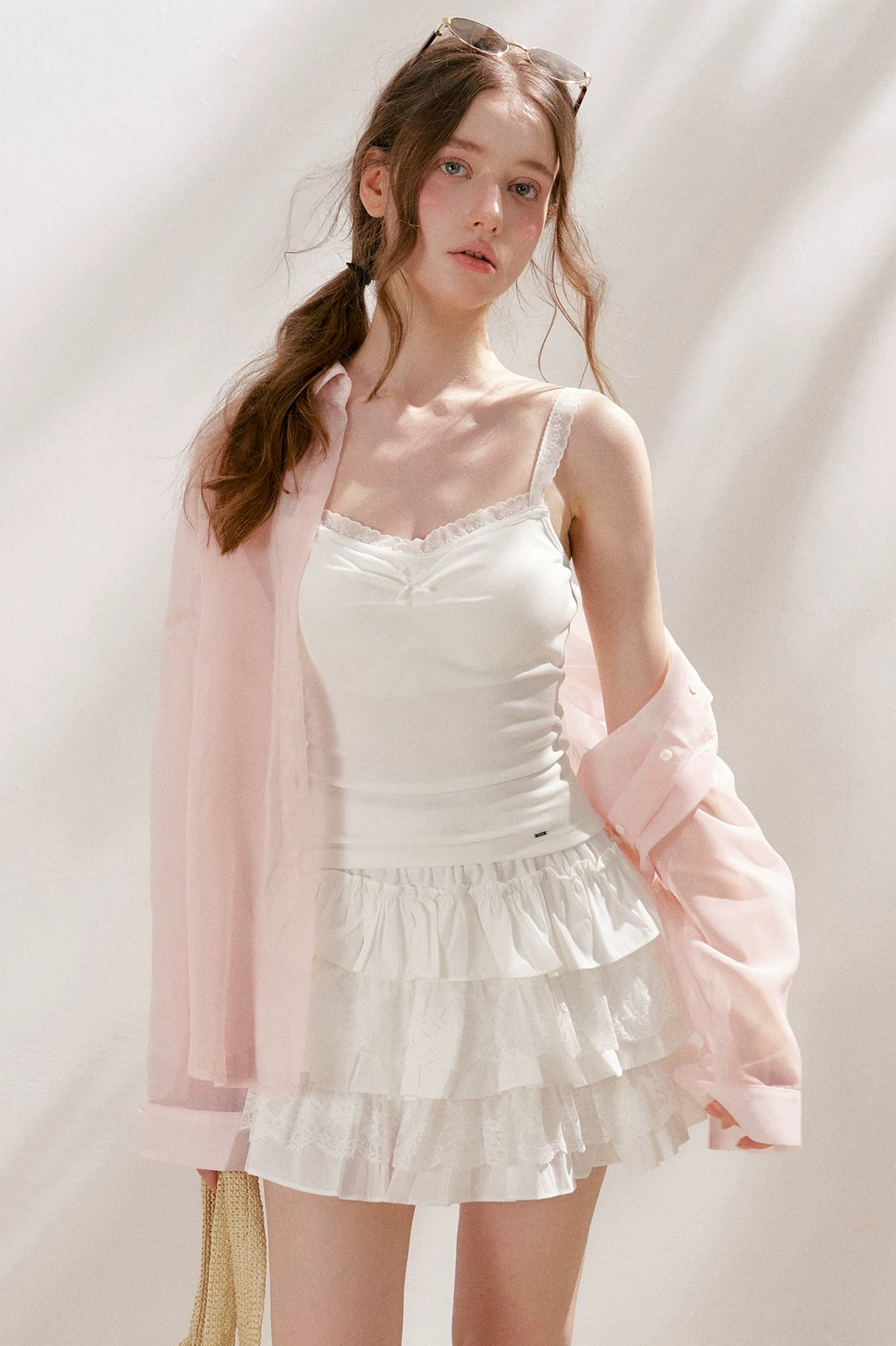 French Lace Sheer Blouse