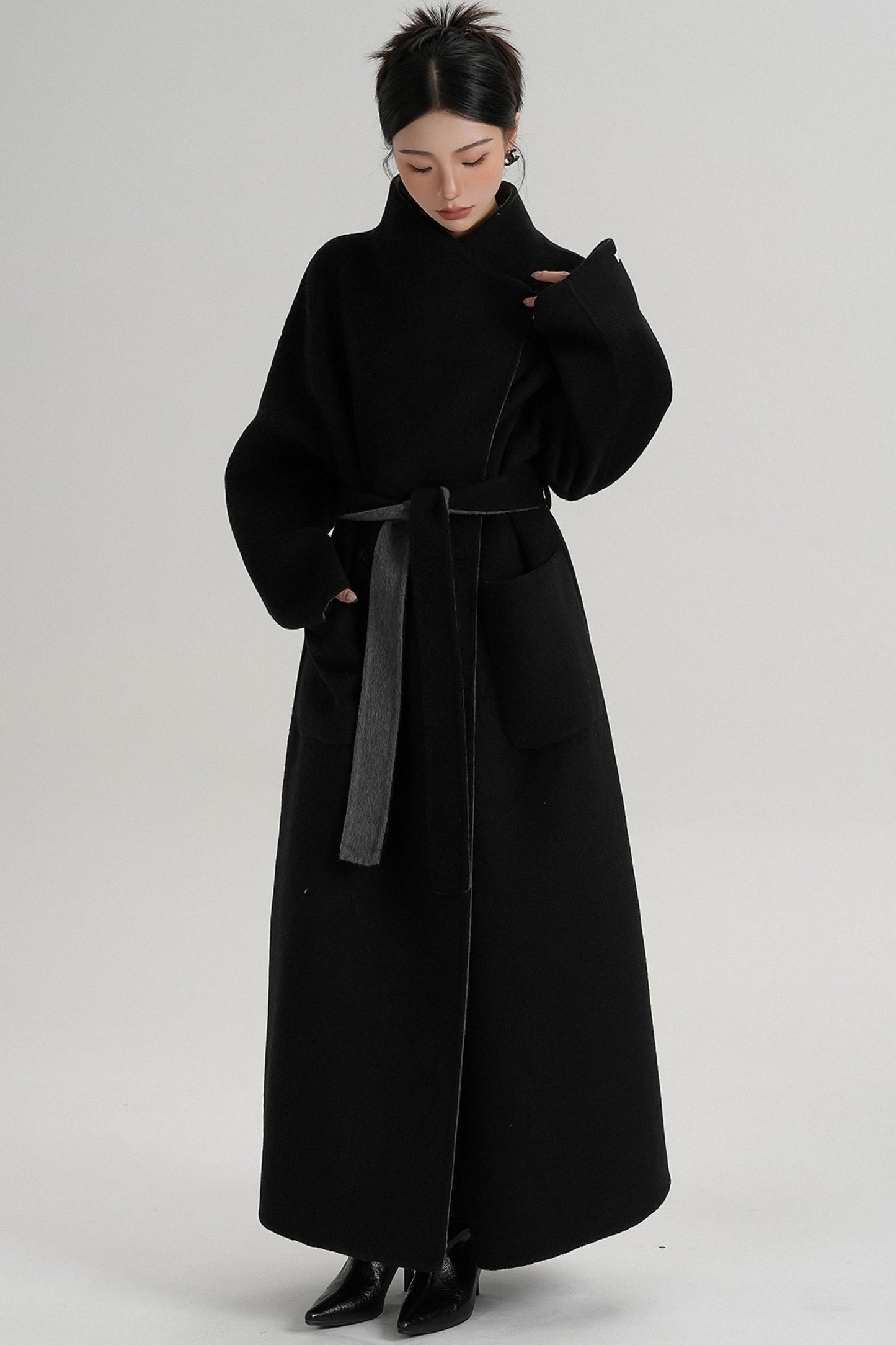 Stand-Up Wool Coat