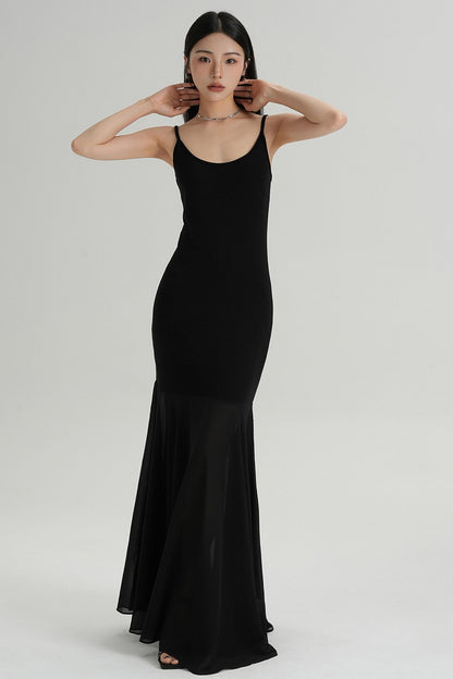 Summer Fishtail Halter Dress