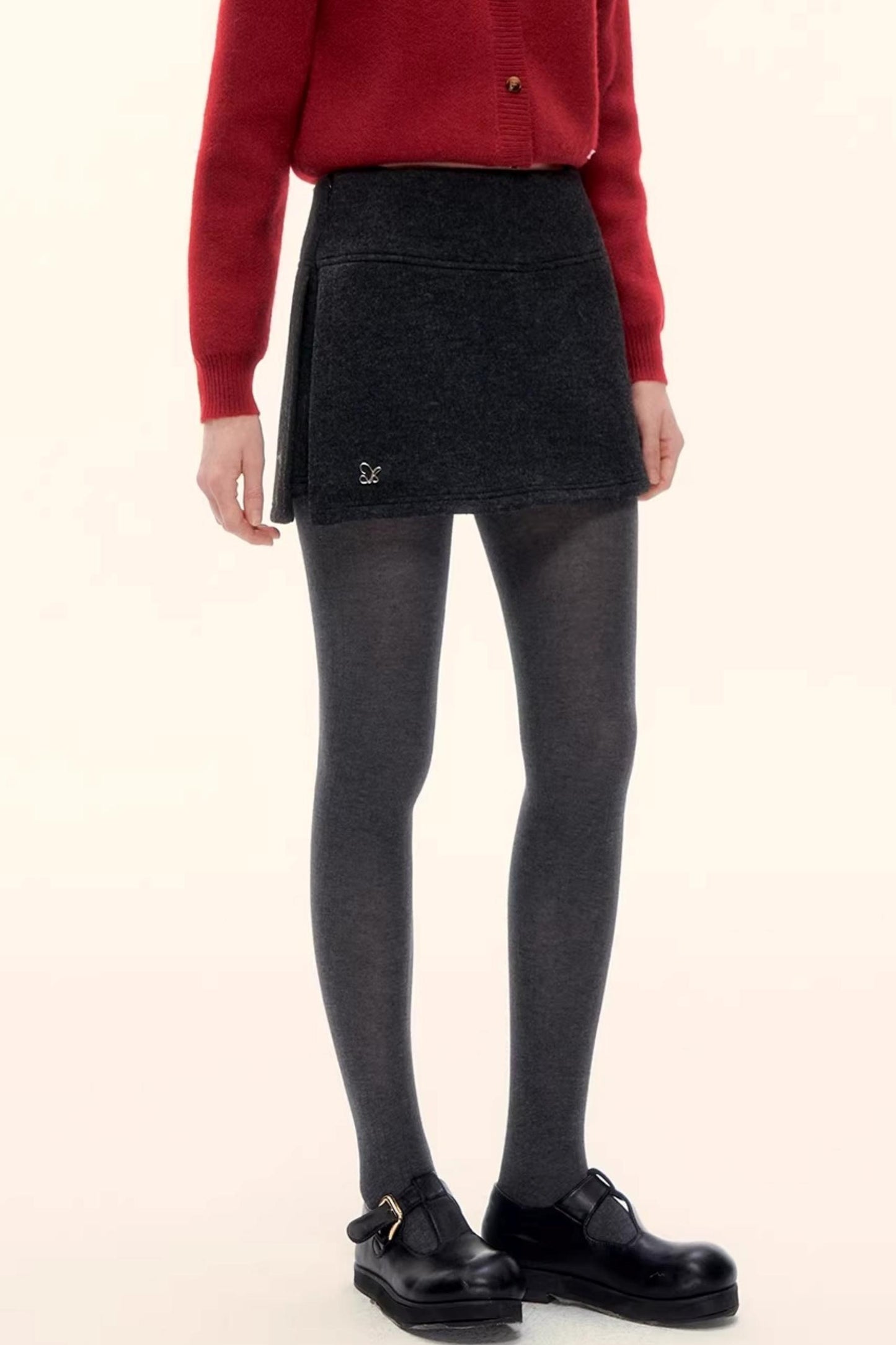 A-Linien-Rock aus Kunstwolle