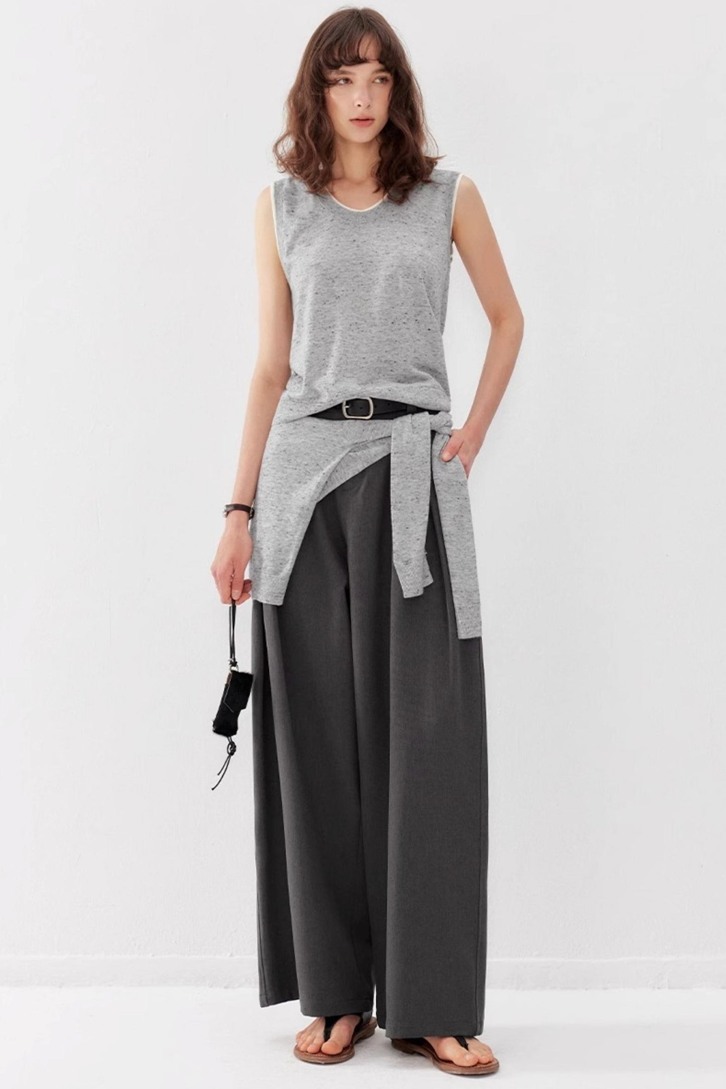 Wool Knit Cardigan Set-Up