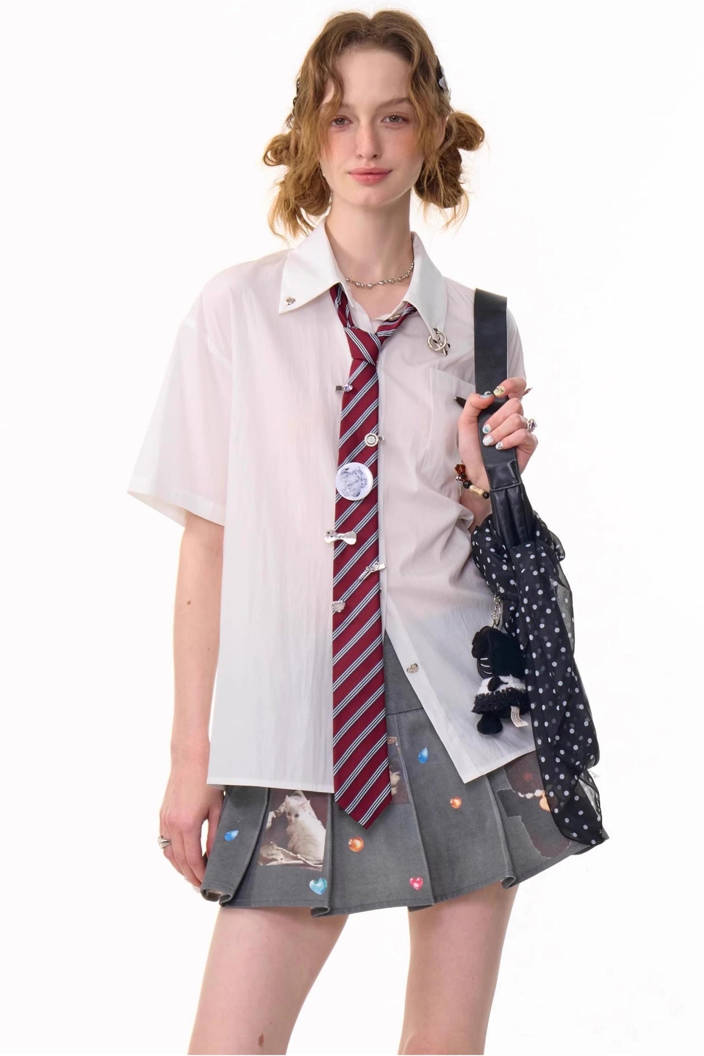 White Short Sleeve Top