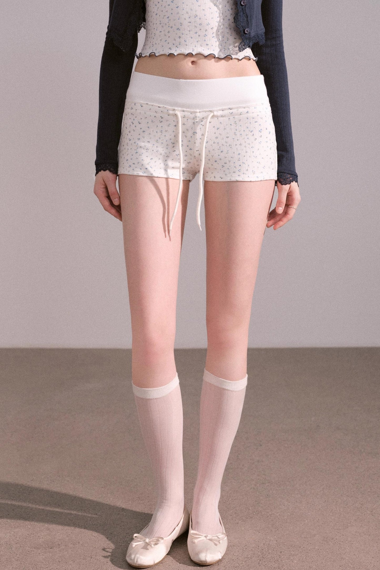 Autumn Floral Knitted Tops Set-Up