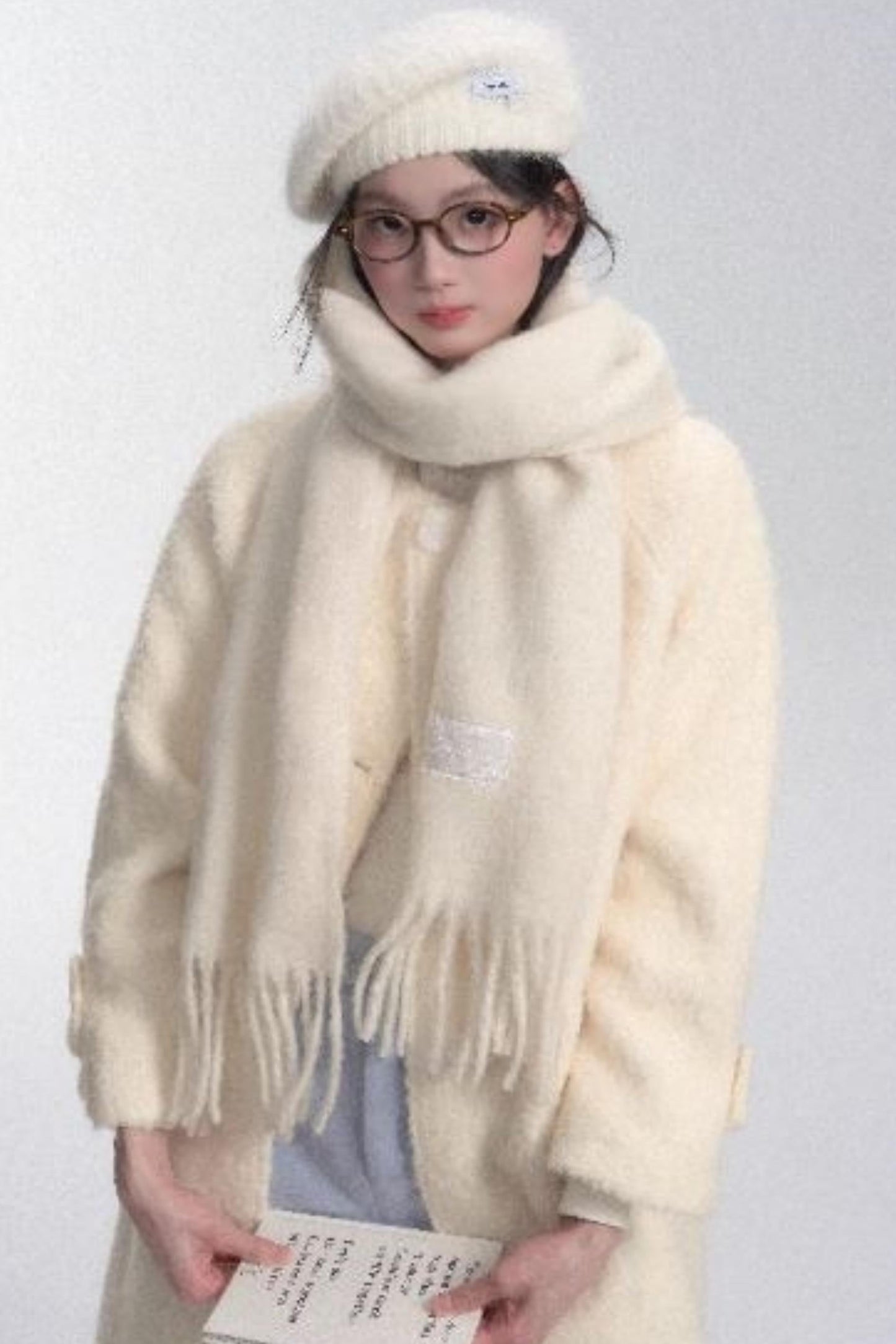 Klassische Schneeflocken-Beret 